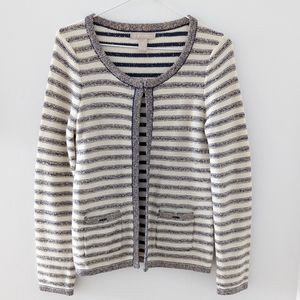 Banana Republic cotton stripes cardigan XS